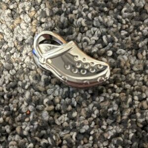 Authentic Metal CROCS Silver “Croc” Jibbitz